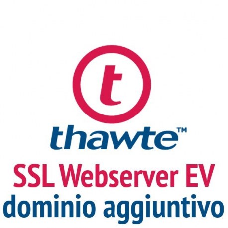 Dominio aggiuntivo Thawte SSL Webserver EV